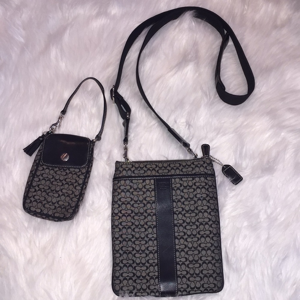 Coach crossbody/ phone case set